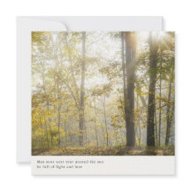 Saludo estético de bosque soñador y suave