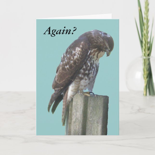 Tarjeta - Saludo - Falcon retrasado (Anverso)