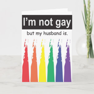 Tarjeta Saludo gay del marido