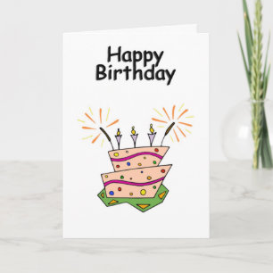 Tarjeta Saludo genérico del feliz cumpleaños