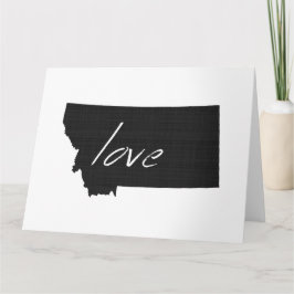 Tarjeta Saludo grande de Montana del amor