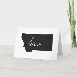 Tarjeta Saludo grande de Montana del amor