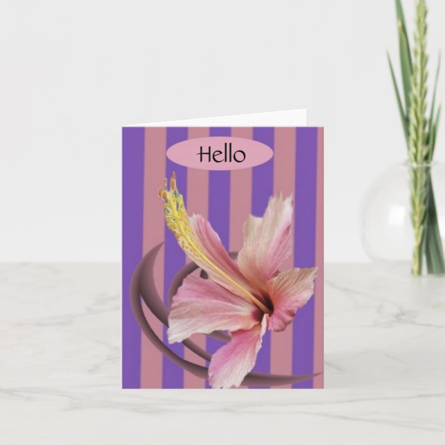 Tarjeta saludo, Hola (Anverso)
