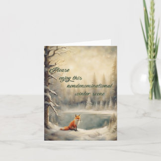 Tarjeta Saludo invernal para paganos no denominacional