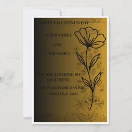 Tarjeta Saludo Mínimo de Amor Romántico