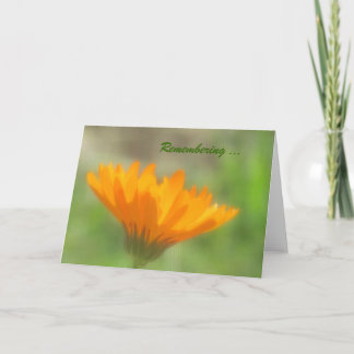Tarjeta - saludo - Naranja Calendula