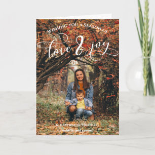 Tarjeta Saludo navideño de los Navidades de fotografía mod