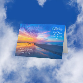 Tarjeta Saludo oceánico del Día del Padre por Deriva