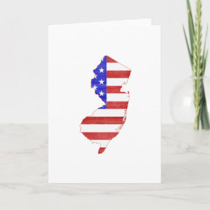 Tarjeta Saludo paisajístico de la bandera de los Estados U