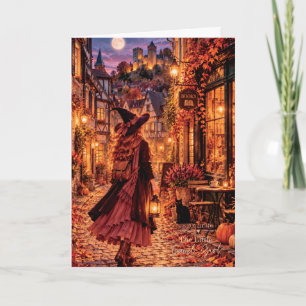 Tarjeta Saludo personalizable Stolberg Alemania Bruja Otoñ