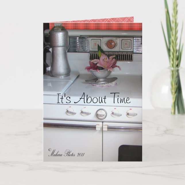 Tarjeta Saludo-personalizar antiguo del pote #1 del café (Anverso)