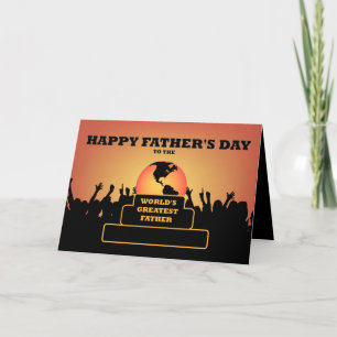Tarjeta Saludo por el Día del Padres más grande del mundo