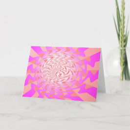 Tarjeta Saludo psicodélico