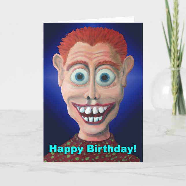 Tarjeta Saludo raro del cumpleaños (Anverso)