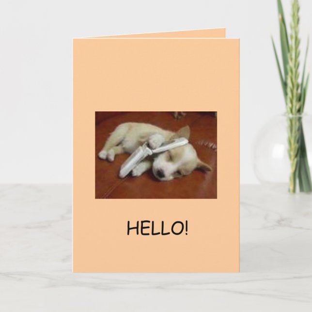 Tarjeta ¡Saludos! (Anverso)