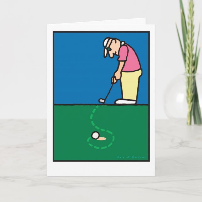 Tarjeta Saludos 201803 del golf (Anverso)