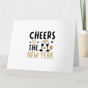 Tarjeta Saludos A La Bebida De Vino De Cuenta regresiva De