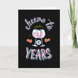 Tarjeta Saludos a los 11 años del saludo de aniversario de
