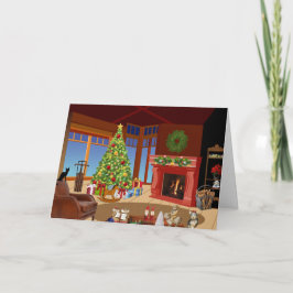 Tarjeta Saludos agresivos pasivos previos a la Navidad