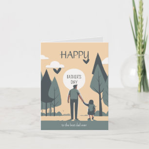 Tarjeta Saludos al mejor papá del mundo, encantador y dive
