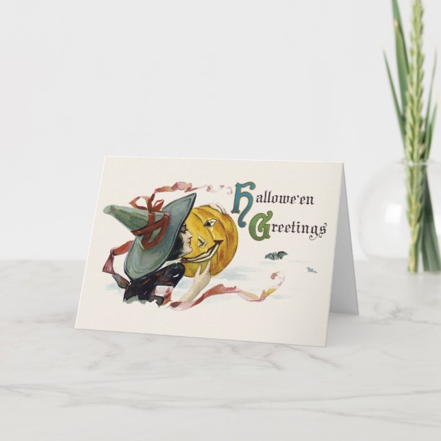 Tarjeta Saludos brutales de Halloween (Anverso)