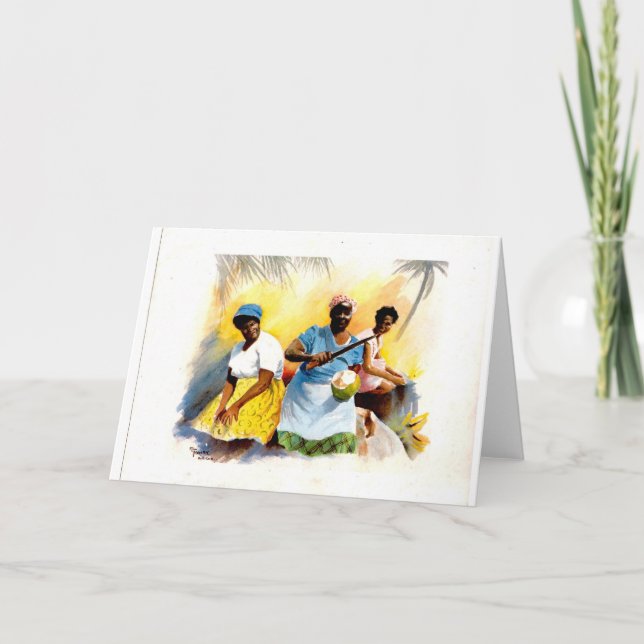 Tarjeta Saludos caribeños (Anverso)