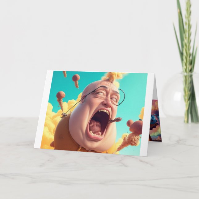 Tarjeta Saludos cósmicos de los extranjeros de Farting Wei (Anverso)