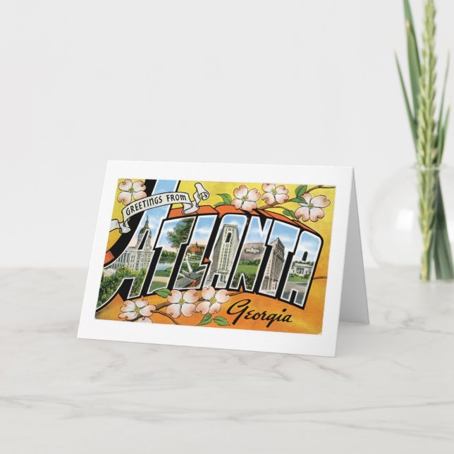 Tarjeta ¡Saludos de Atlanta, GA! (Anverso)
