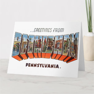 Tarjeta Saludos de Belén Pennsylvania