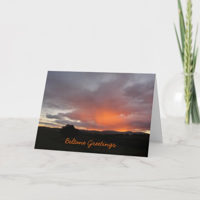 Tarjeta "Saludos de Beltane " (Anverso)