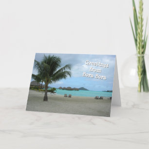 Tarjeta Saludos de Bora Bora
