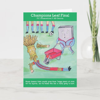 Tarjeta Saludos de Champions Leaf