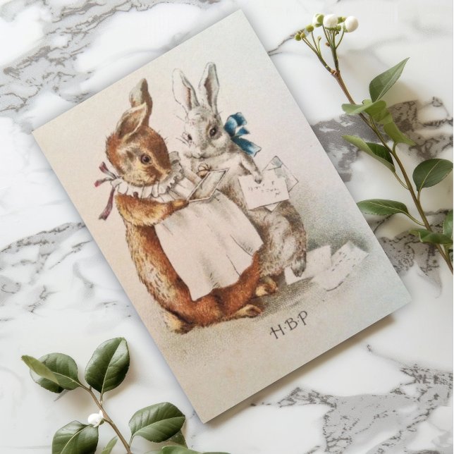 Tarjeta Saludos de conejo de Beatrix Potter (Subido por el creador)