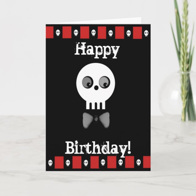 Tarjeta Saludos de cumpleaños (Anverso)