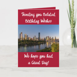 Tarjeta Saludos de cumpleaños Belgrado agregar rojo foto