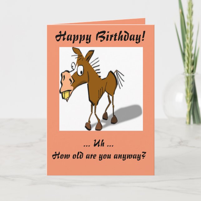 Tarjeta Saludos de cumpleaños de Donkey (Anverso)