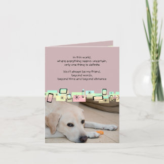 Tarjeta Saludos de cumpleaños de Labrador amarillo