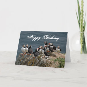 Tarjeta Saludos de cumpleaños de Puffin