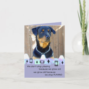 Tarjeta Saludos de cumpleaños de Rottweiler Puppy