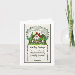 Tarjeta Saludos de cumpleaños desde una distancia