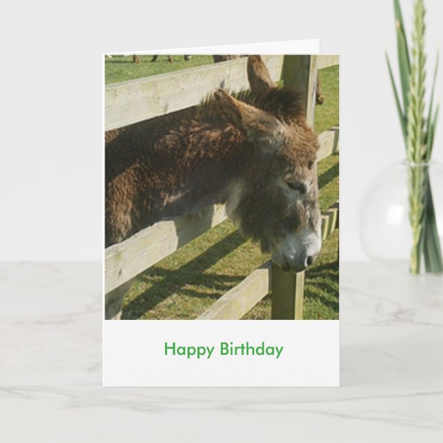 Tarjeta Saludos de Donkey (Anverso)