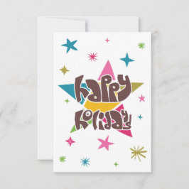 Tarjeta Saludos de fiestas felices.