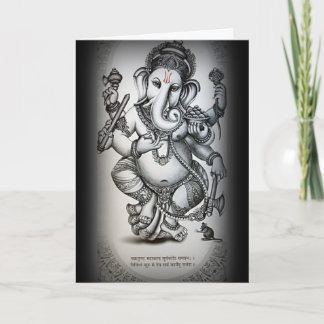 Tarjeta saludos de ganesha