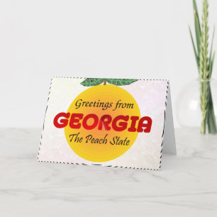 Tarjeta Saludos de Georgia