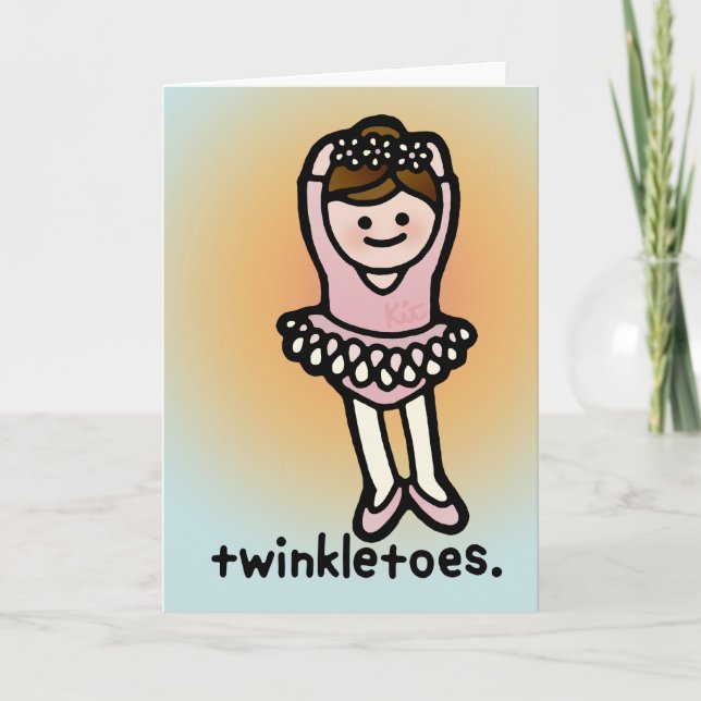 Tarjeta saludos de glissade. (Anverso)