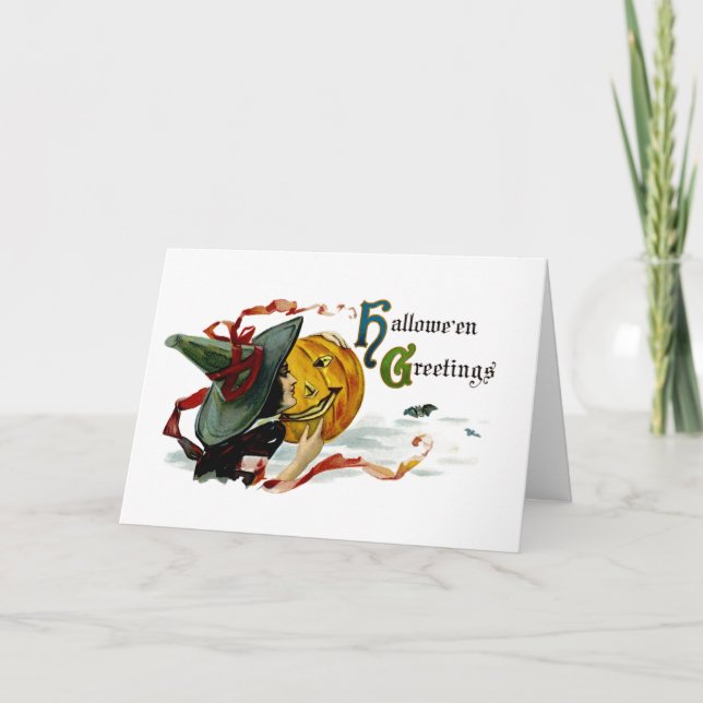 Tarjeta Saludos de Halloween (Anverso)
