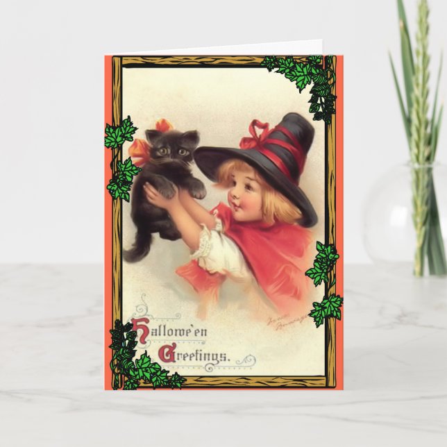 Tarjeta Saludos de Halloween (Anverso)