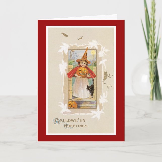 Tarjeta Saludos de Halloween (Anverso)