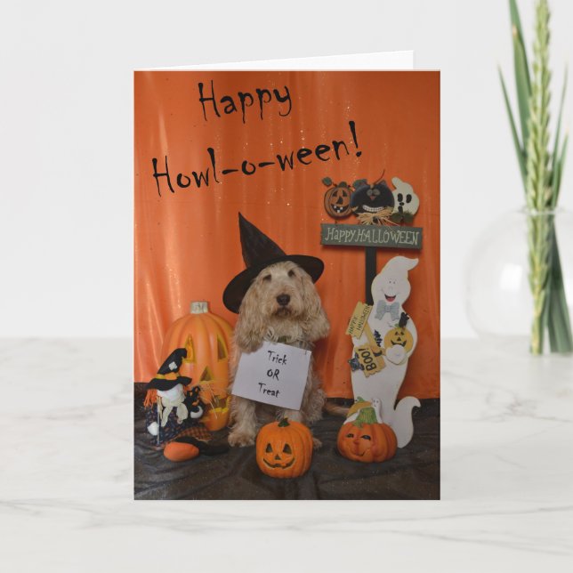 Tarjeta Saludos de Halloween (Anverso)