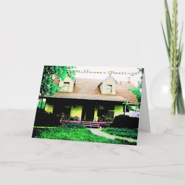 Tarjeta Saludos de Halloween (Anverso)